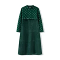 Green girl robe