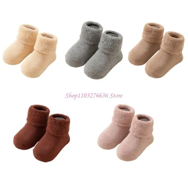 Calcetines térmicos de algodón peinado con suela antideslizante para niños - imagen 3
