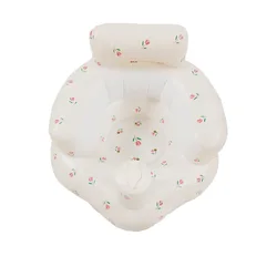 Asiento inflable del baño plegable portátil con soporte respaldo bebé
