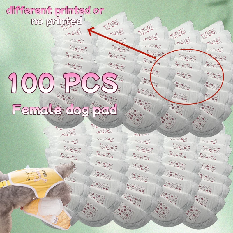 Pañales para perros femeninos, pantalones de temporada de calor para el período Menstrual, almohadilla para perros, bombachos para mascotas, 10/20/30/60/100 Uds.