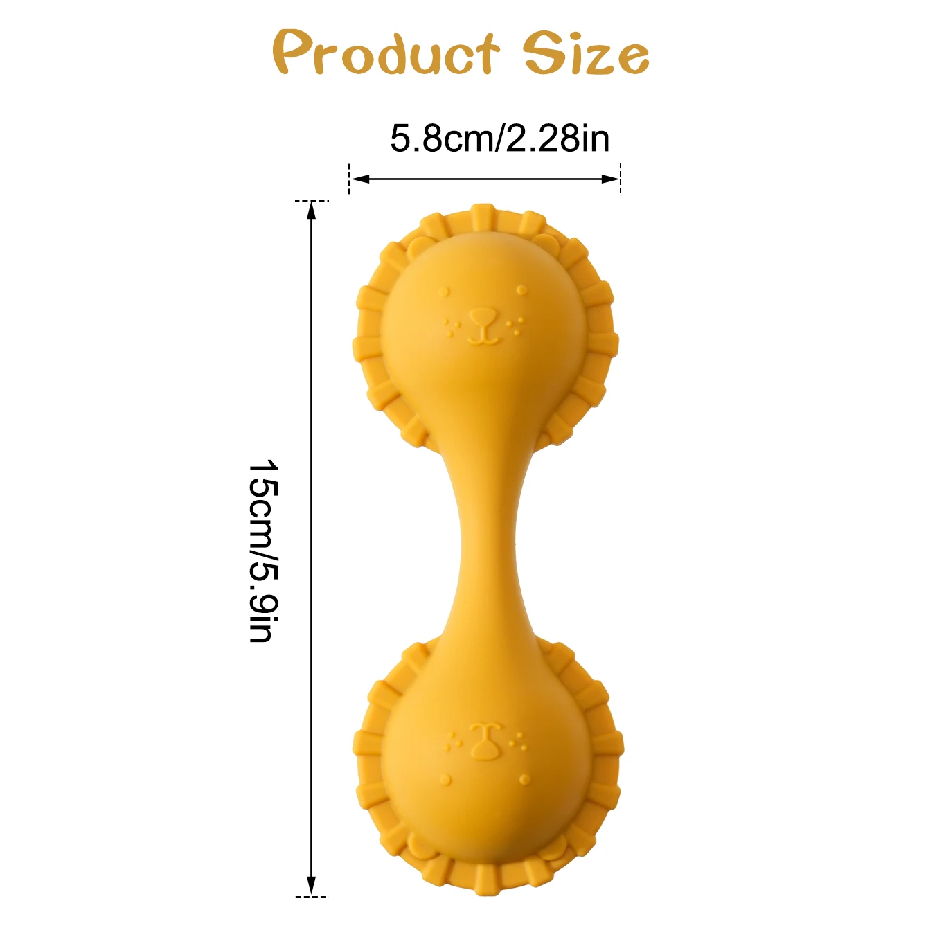 Color niños 1 Uds bebé silicona gato mordedor sonajero juguete 0-12 meses masticar mordedor juguete sin BPA entrenamiento sensorial cosas para bebés - imagen 4