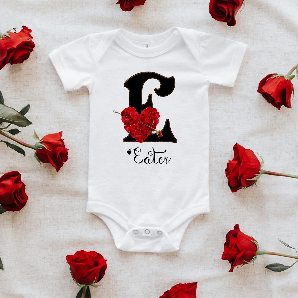 Mono personalizado con nombre para bebé - Pelele con inicial - imagen 5