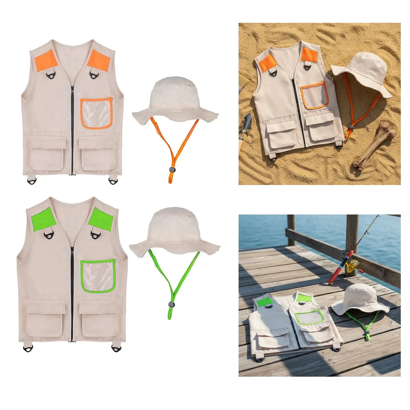 Kit de explorador para niños – Chaleco de jungla y disfraz educativo - imagen 3