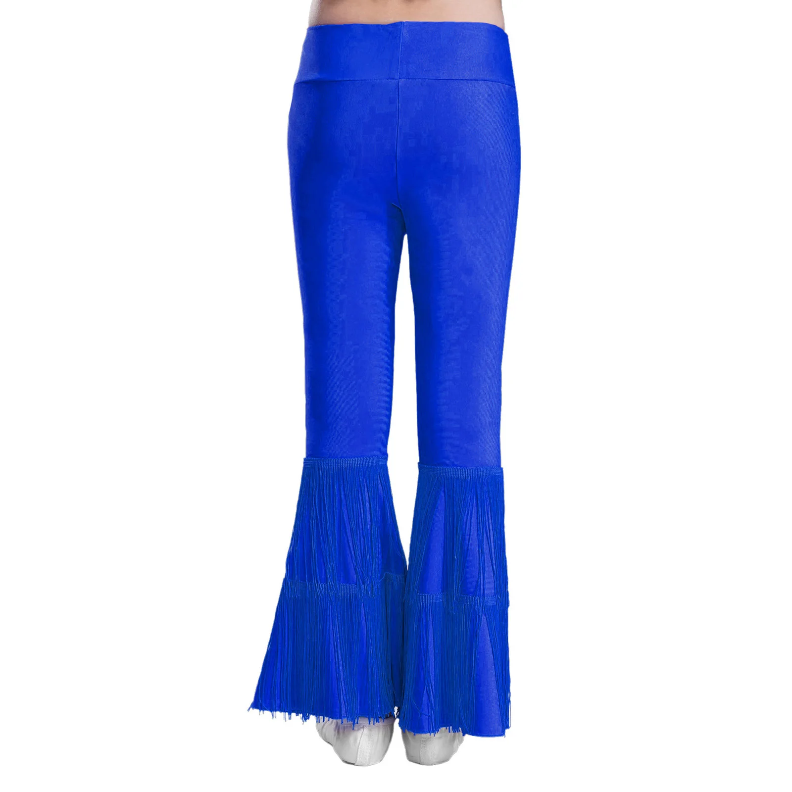 Pantalones de baile infantil acampanados con flecos Tango ChaCha Rumba - imagen 4
