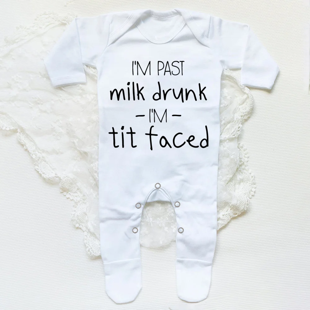 Ropa de dormir divertida para amamantar, traje de dormir infantil, apoyo A un granjero lechero Local, regalo para Baby Shower, ropa de casa para bebé - imagen 5