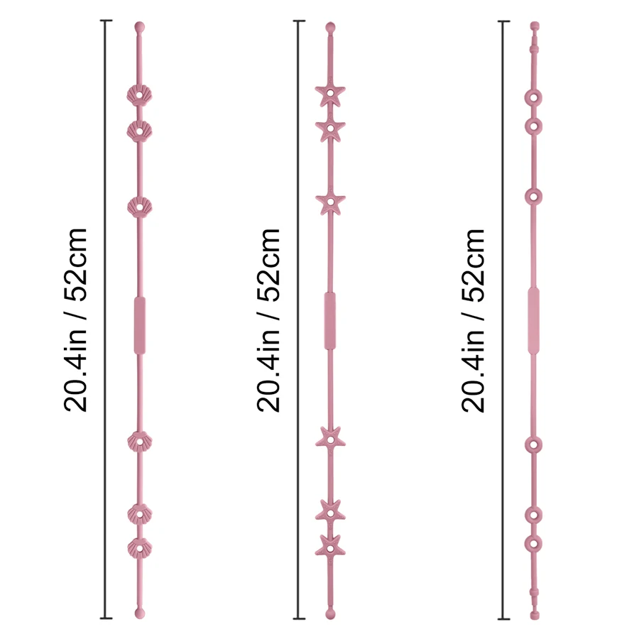 Chupete de silicona de colores para niños, cadena de chupete de Color sólido, juguetes de dibujos animados para bebés, ajustables, esenciales para bebés, suaves, regalo para bebés, 3 piezas - imagen 5
