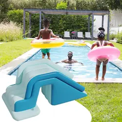 Tobogán inflable para piscina con rampa antideslizante