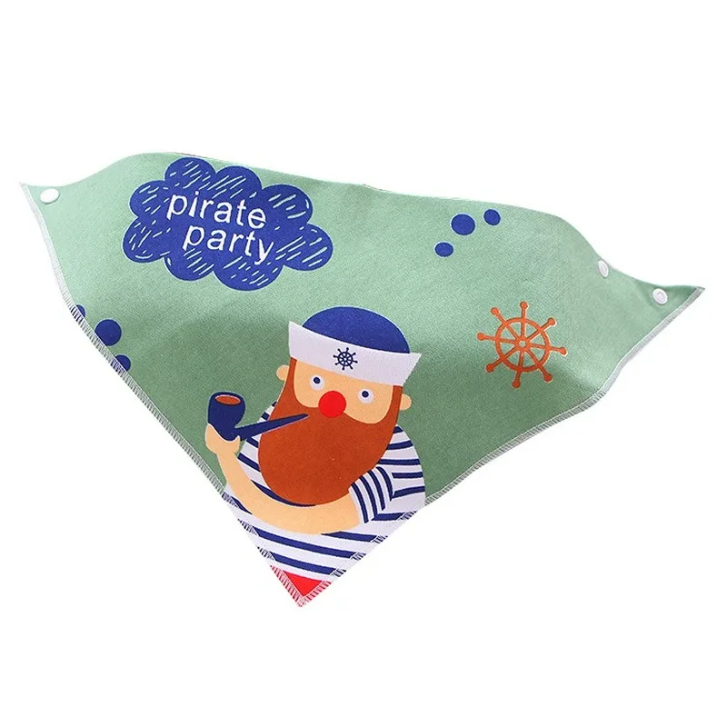 Babero bandana de algodón absorbente para dentición y mordida