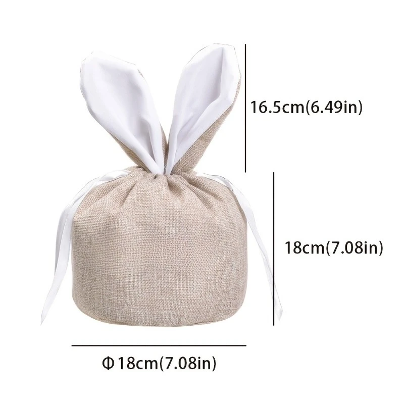 Bolsa de Pascua personalizada con cordón para caza de huevos - imagen 4