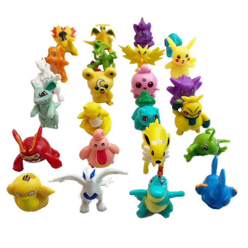 24-144 Uds conjunto de figuras de Pokémon Anime acción Mini bolsa de juguete pequeña colección monstruo elfo bola Pikachu muñeca estatuilla estatua regalo para niños - imagen 4