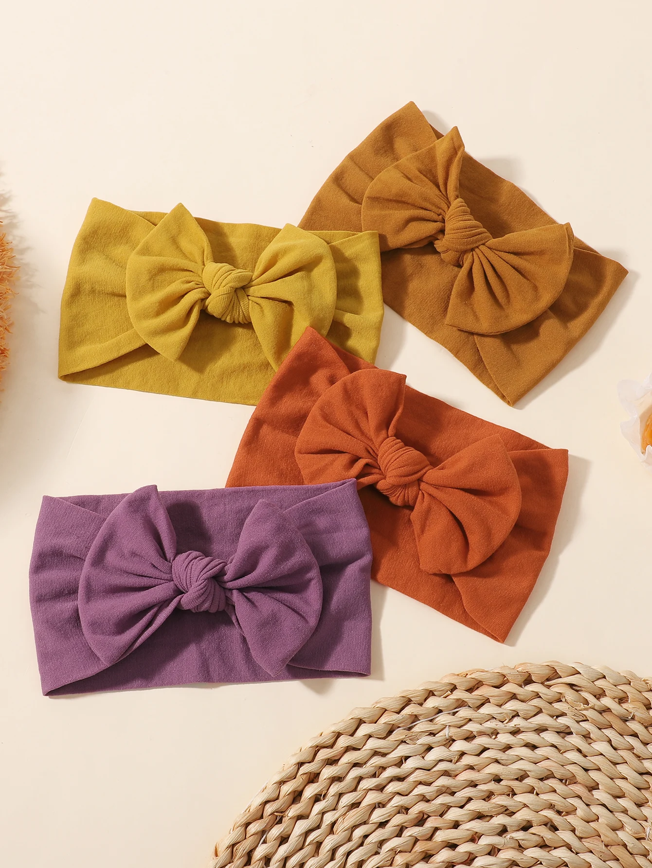 Diadema de punto con lazo para bebés y niñas – Accesorio suave - imagen 5