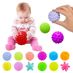 Bolas sensoriales para bebés - Pack de 6 texturizadas suaves