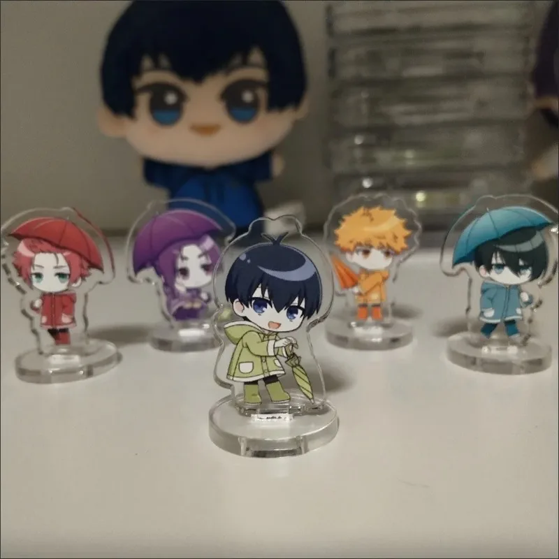 Soporte acrílico de Anime BLUE LOCK Isagi Yoichi, versión Kawaii Q, colección Standee, adorno de decoración de escritorio, Accesorios bonitos, regalos - imagen 4