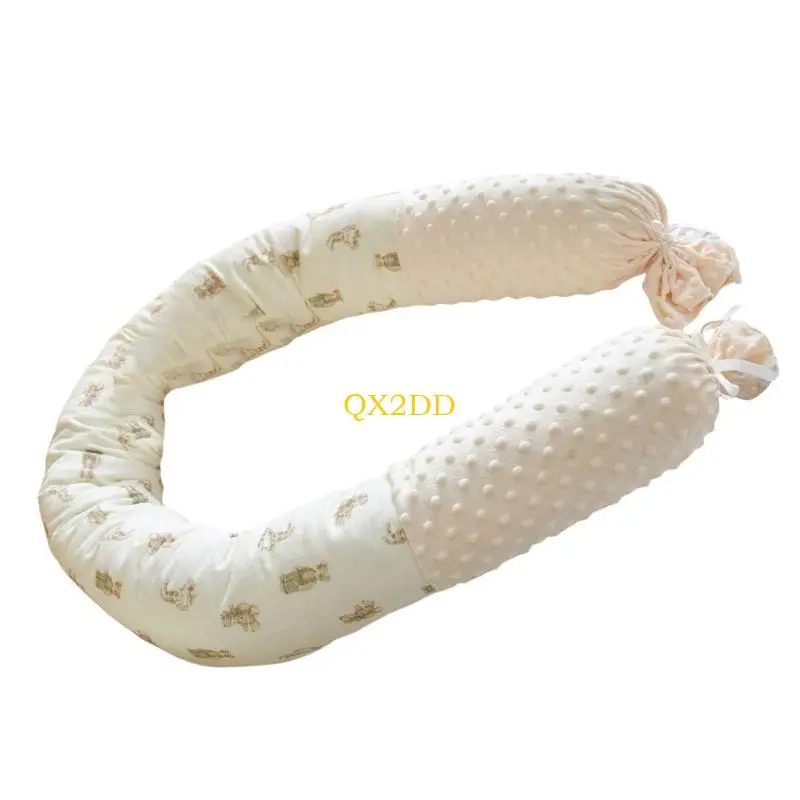 QX2D Protector de cama para bebé acolchado y transpirable - imagen 3