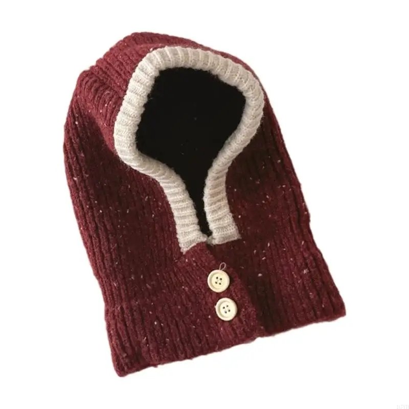 Tapa punto lavable a máquina D7YD con cobertura cabeza completa para niños uso clima frío - imagen 3