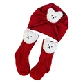 red bear hat set