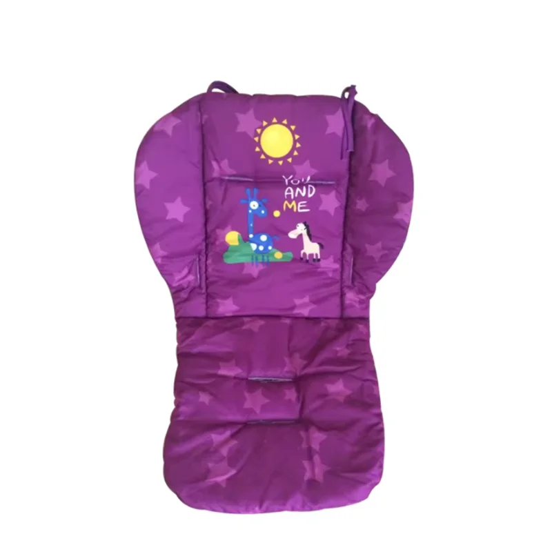Nuevo cojín para asiento de carrito para niños, cojín Universal de algodón para silla de comedor de bebé para las cuatro estaciones, cojín de algodón para cochecito de dibujos animados - imagen 3