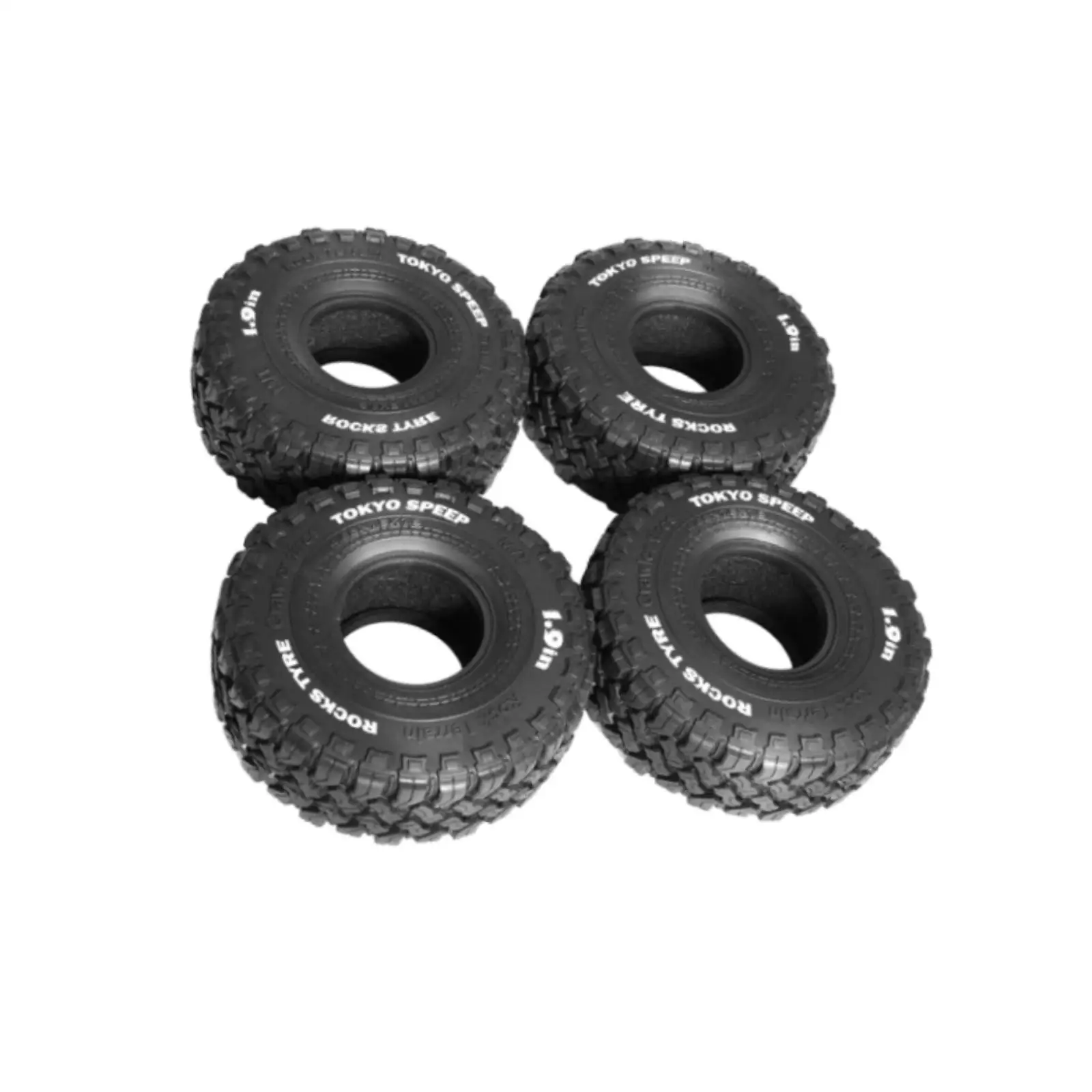 4x RC Crawler Tires Outer Diameter 11.6cm DIY Universal Practical Accessory