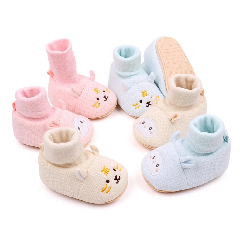 Botas de bebé antideslizantes para primeros pasos – Suaves de algodón para otoño - imagen 4