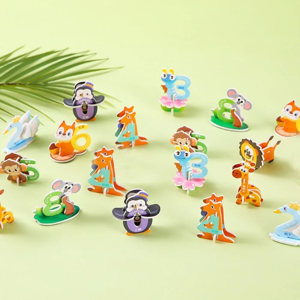 Mini rompecabezas de insectos de dibujos animados para niños, juguete 3D educativo, rompecabezas de papel de animales, 30 piezas - imagen 3