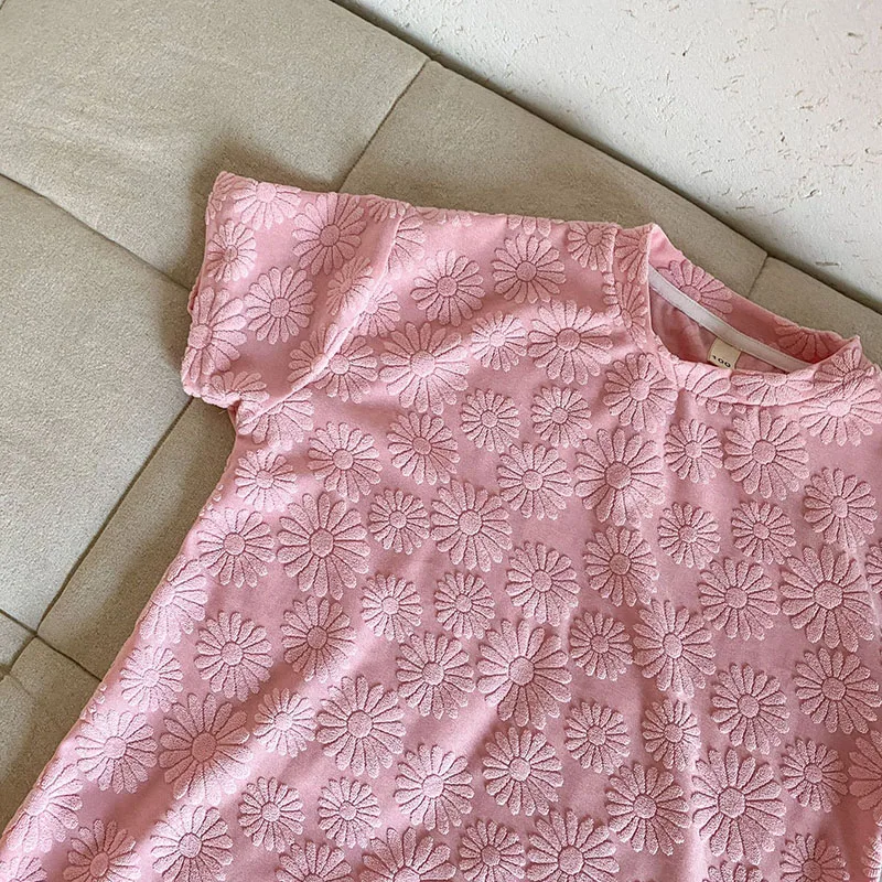 Conjunto de ropa de verano para niños y niñas, traje de Margarita, bonito vestido veraniego rosa para niñas, disfraz para hermano, hermana y hermana - imagen 5
