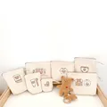 Bear embroidered 7pc