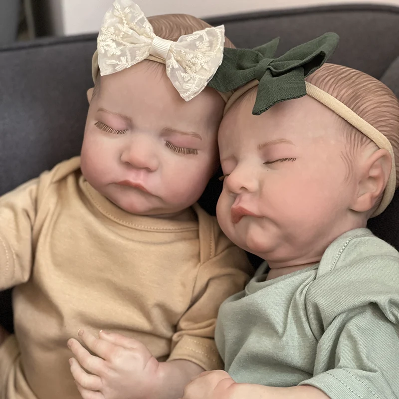 Muñeca Reborn Levi de cuerpo completo para recién nacido, muñeco de tacto suave con piel 3D, pintura de múltiples capas con venas visibles, 48CM - imagen 5