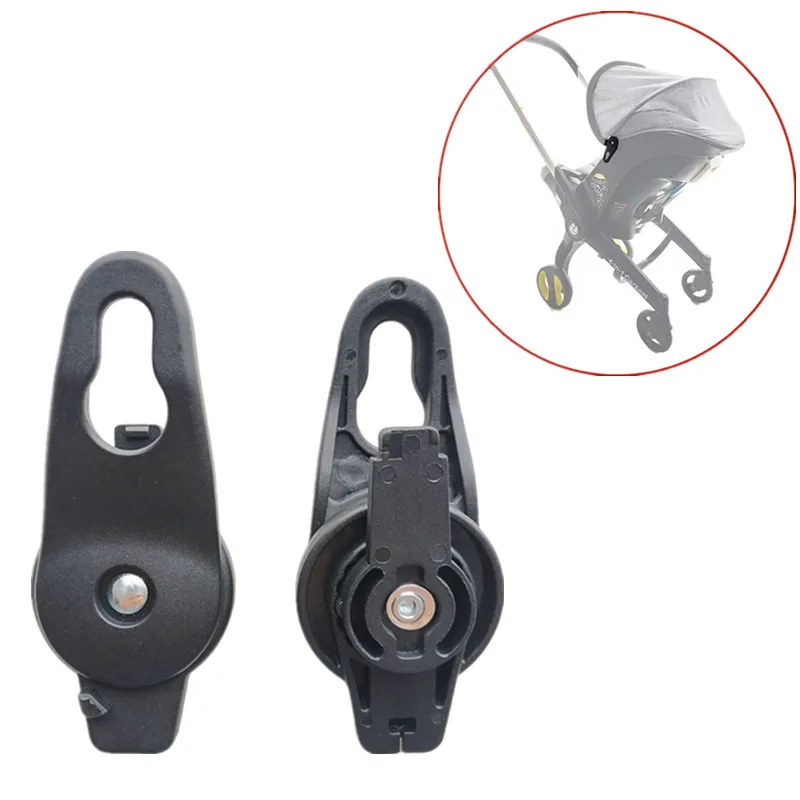 1 par de Clips universales para toldo de cochecito de bebé 4 en 1, abrazadera para toldo, cierres de varilla de soporte, Clips de sujeción seguros para dosel de cochecito
