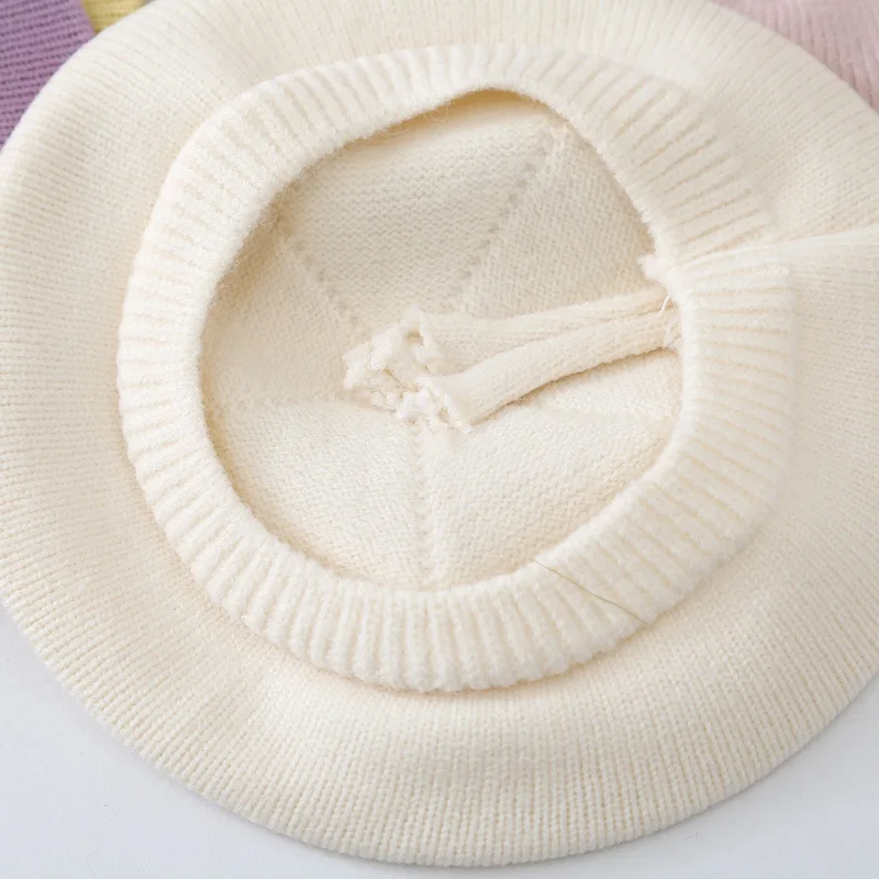 Detalle del tejido del gorro de boina