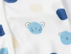 Mono bebé niño algodón manga larga diseño lunares primavera