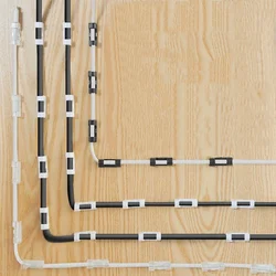 Clips autoadhesivos para organización infantil – Soporte seguro cables
