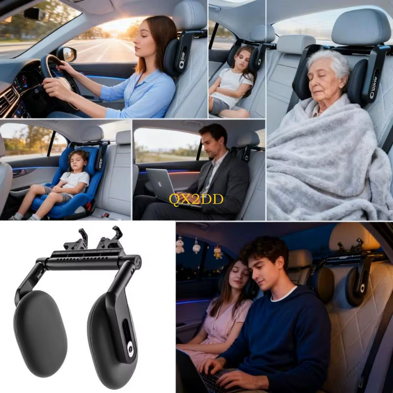 Gancho reposacabezas doble con espuma viscoelástica para coche - imagen 5
