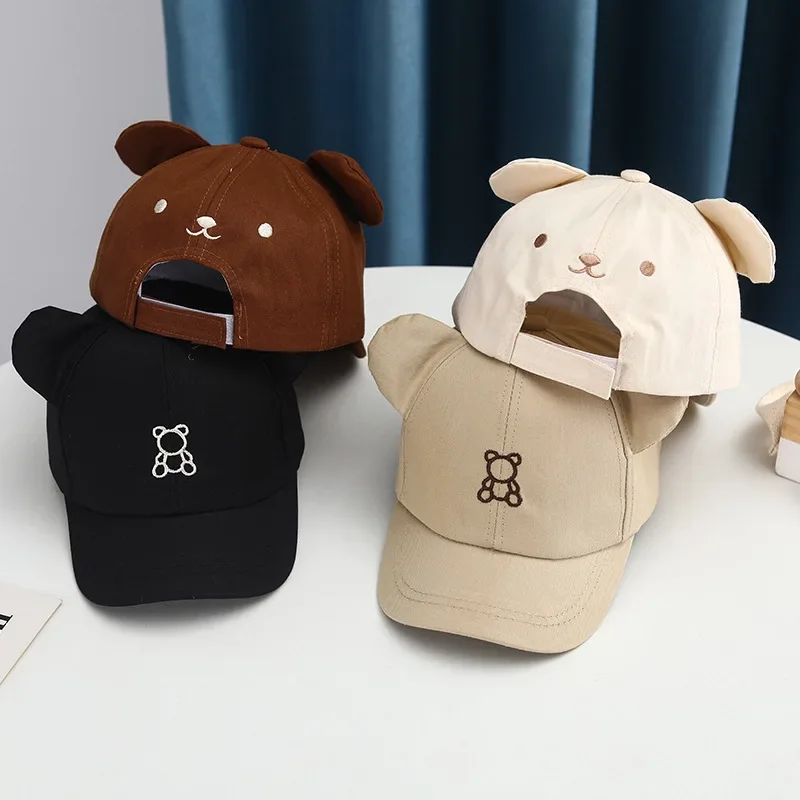 Gorra béisbol infantil con oso bordado – Ajustable unisex - imagen 2