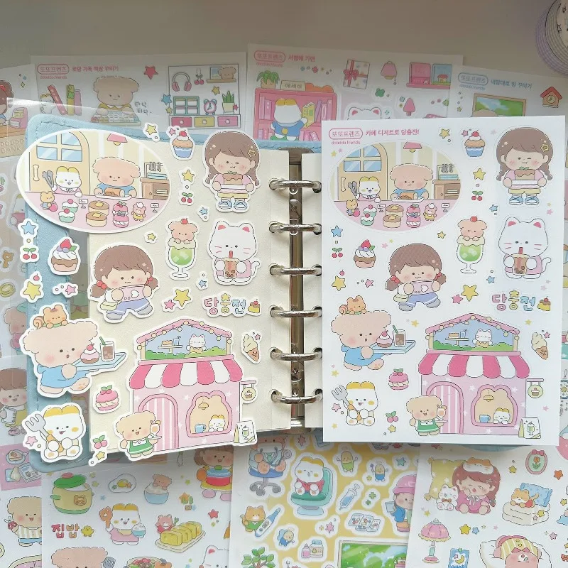 Pegatinas de osos kawaii para álbumes y cuadernos infantiles - imagen 2