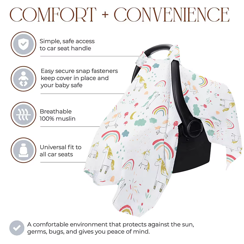 Funda de algodón transpirable para carrito de bebé - imagen 4