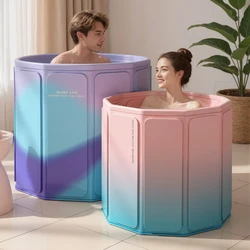 Bañera plegable para bebé portátil con espuma térmica