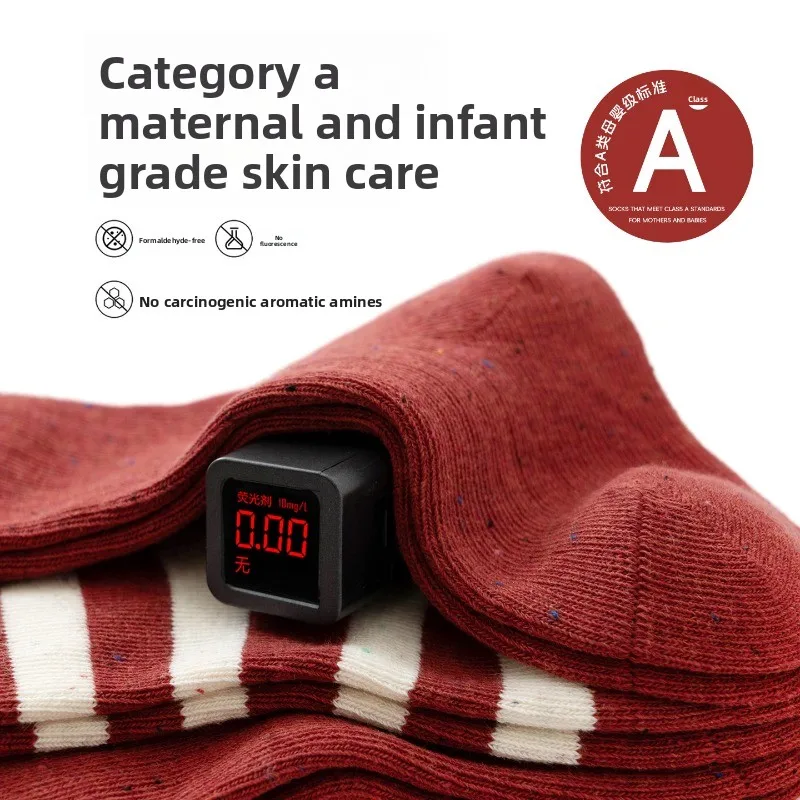 Nuevos calcetines de princesa de otoño para bebés y niñas: encaje rojo, lazo, ideales para niños pequeños, niñas mayores, bebés, Año Nuevo. - imagen 2