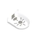 2pcs white