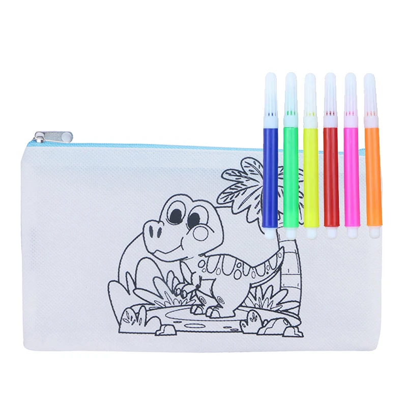 TMZ Bolsa infantil con estampado graffiti y cierre cremallera - imagen 5