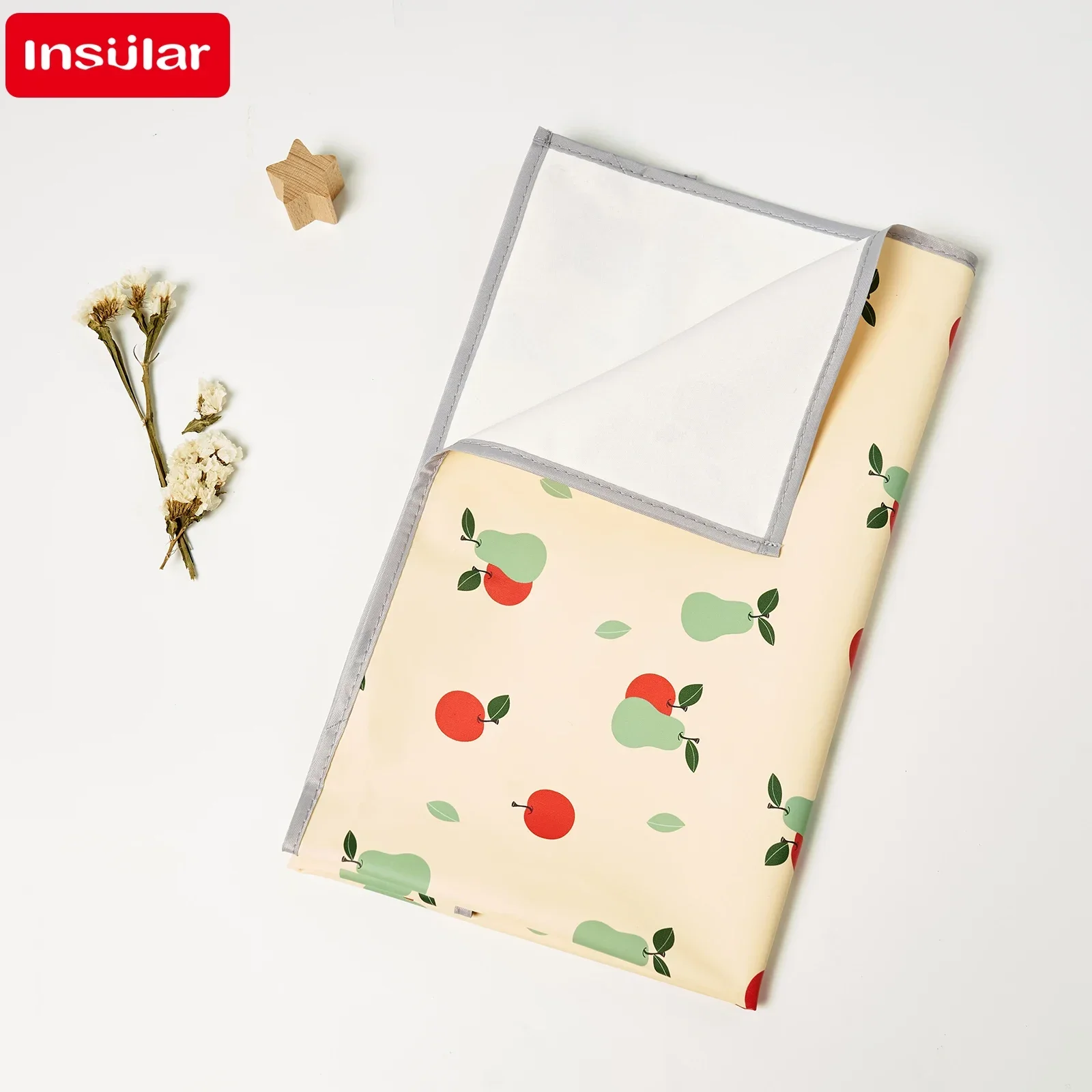 Cambiador de pañales para bebé, alfombrilla impermeable lavable, reutilizable, de algodón, transpirable - imagen 5