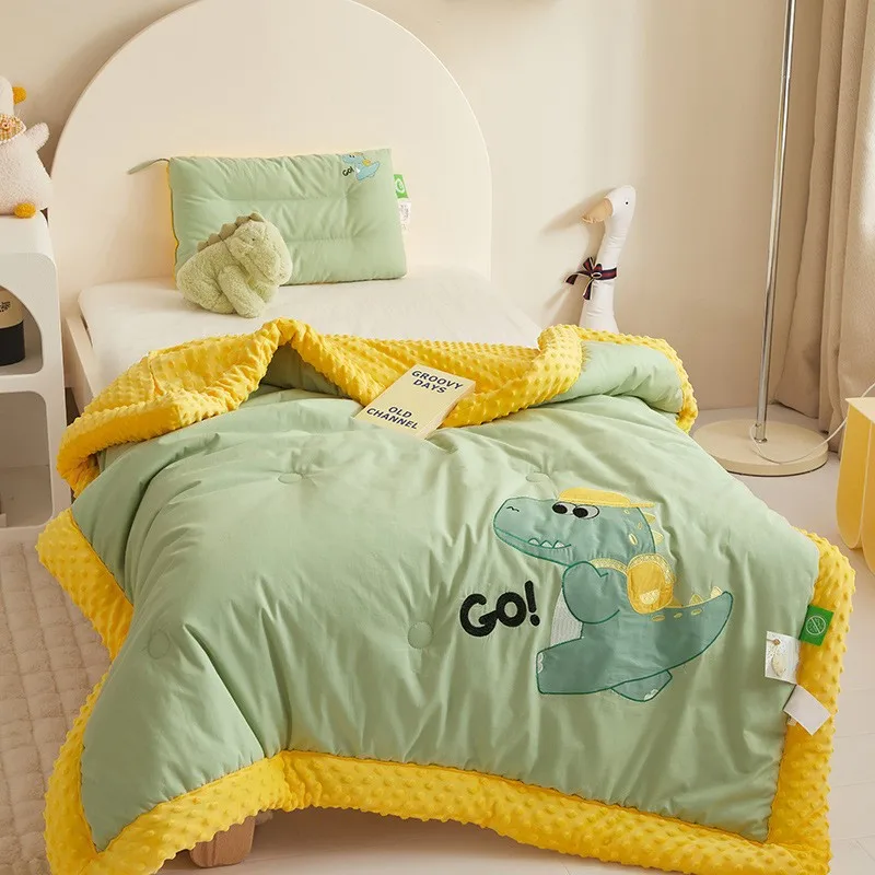 Manta acolchada para bebé de 120x150cm, funda suave para siesta de verano, manta para cama, manta envolvente para recién nacido, manta de edredón cubierta para las 4 estaciones - imagen 5