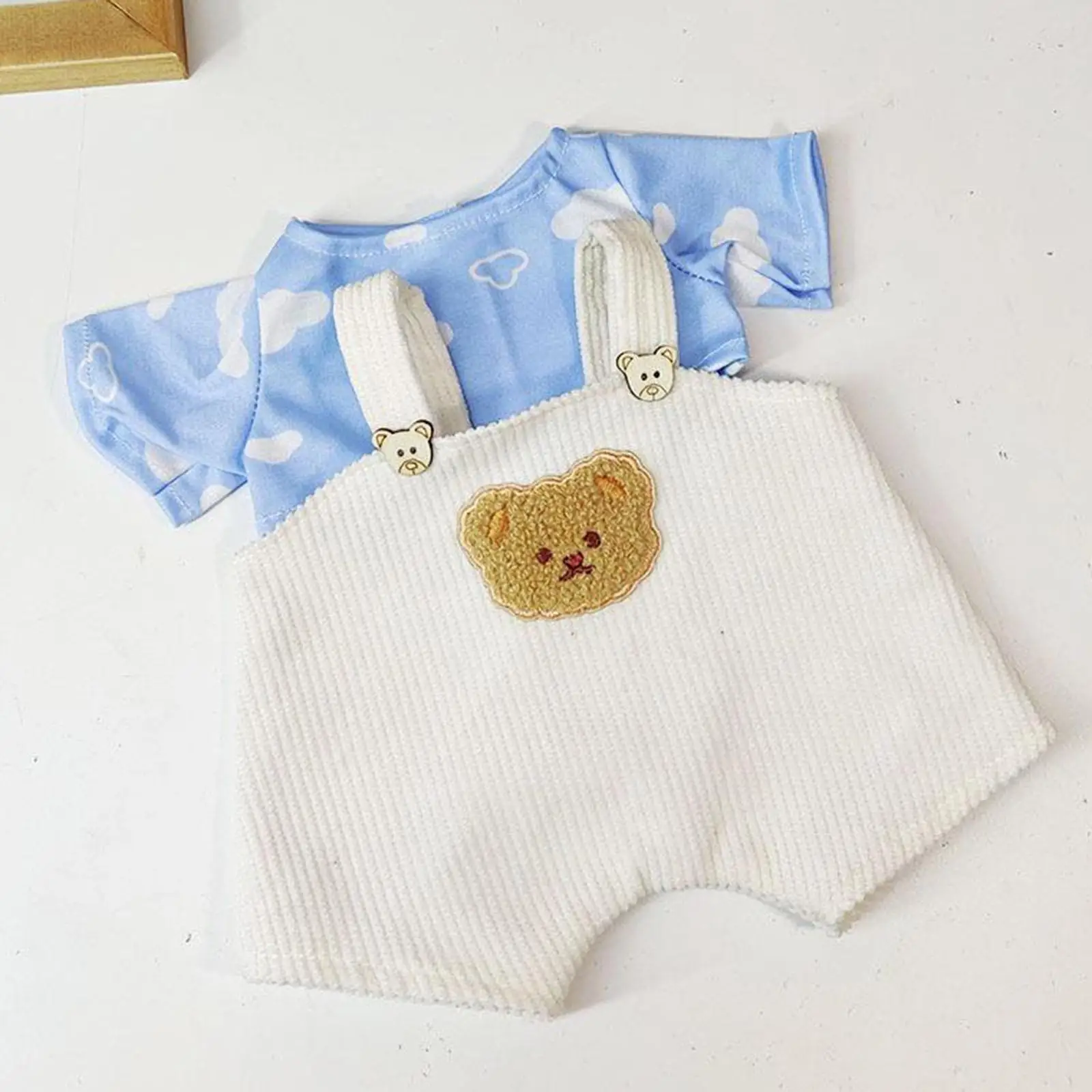 14.96inch Doll Clothes, Top and Pants Suit, Photo Props Costume, Dress up Toy Fashion Outifit for Gift Birthday Kids