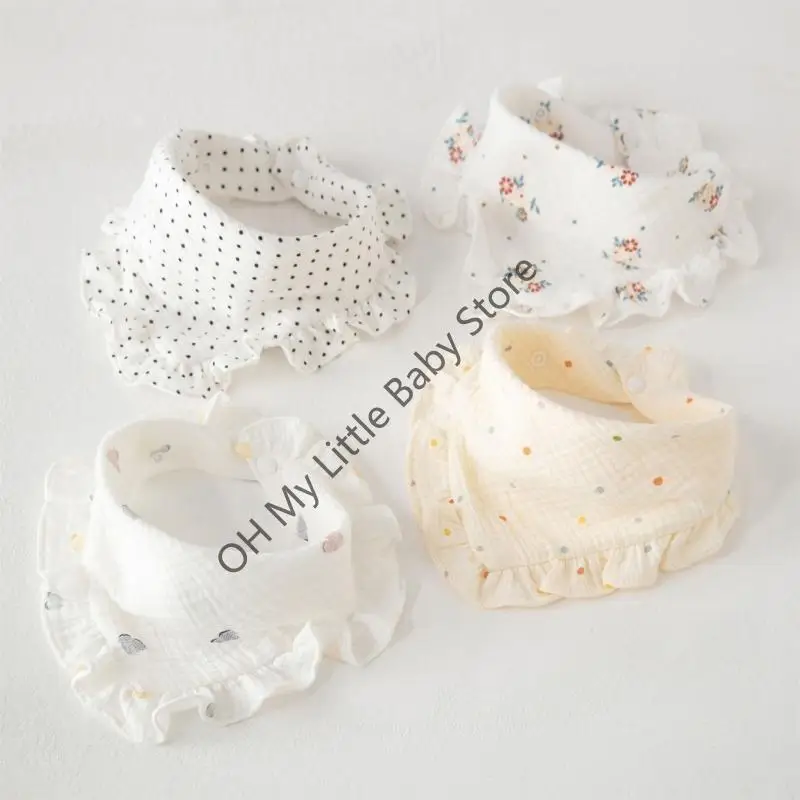 Cubierta cuello para bebés M76C baberos fáciles limpiar para bebés baberos - imagen 2