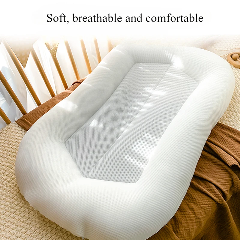 Moisés para bebé, cama para recién nacido, nido, alfombrilla para cambiar pañales de bebé, 2 lados, funda suave y transpirable 100% de algodón, funda extraíble - imagen 5