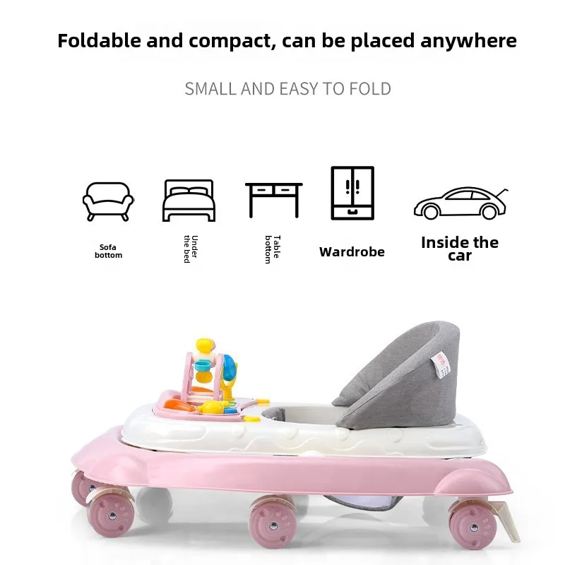 Andador para bebé con música y luz con tipos de funciones Alturas ajustables para piernas Previene las piernas en forma de O - imagen 3