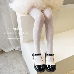 Leggings de encaje con lazo para niña – Estilo coreano escolar