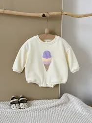 MILANCEL Mono de manga larga para bebé – Cómodo y holgado en otoño