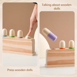 Juguete Montessori de madera para bebé – Coordinación y colores