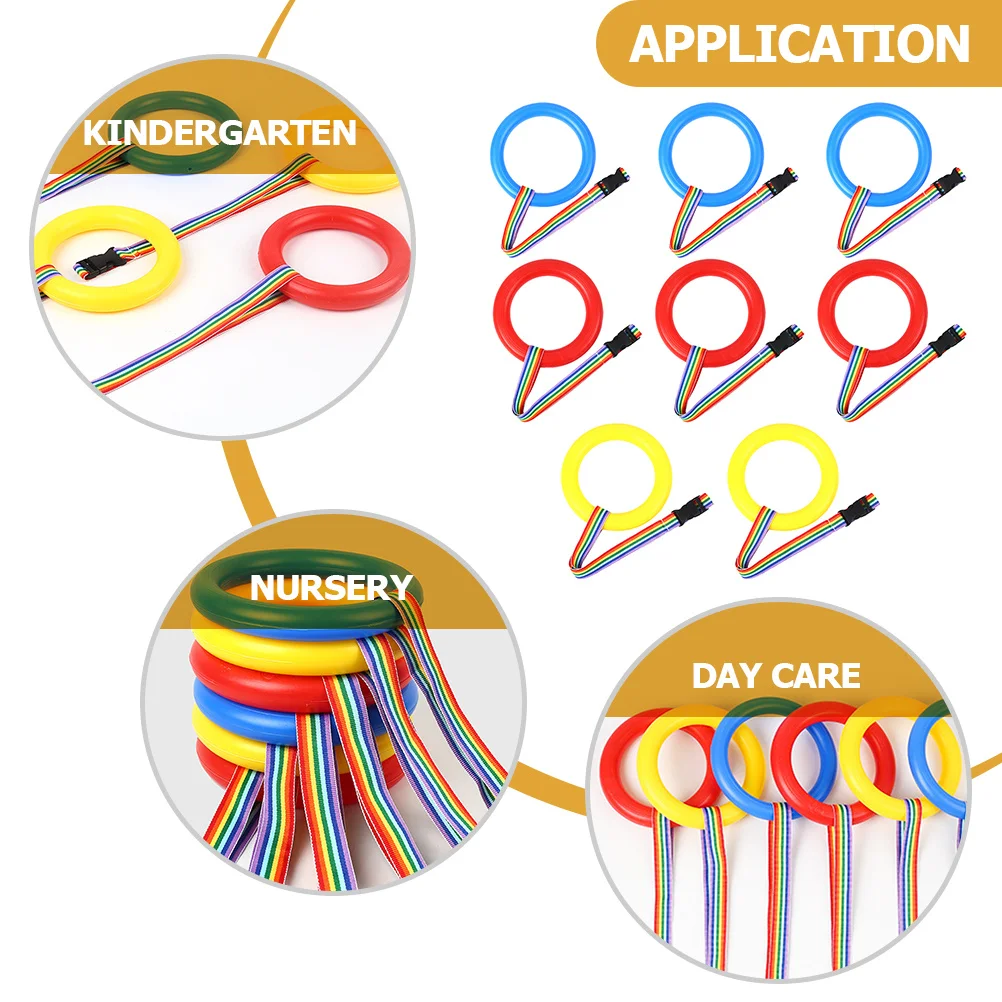 Cuerda para caminar de seguridad para niños desmontable, 8 Uds., con asas, cuerda para caminar para niños pequeños, arnés de correa para chico al aire libre para guardería