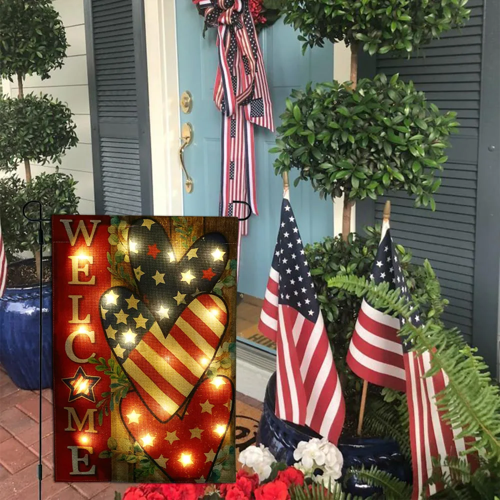 Bandera navideña LED con energía Solar, luz bonita de muñeco de nieve y patrón temático Grinch, bandera ligera para Festival y patio - imagen 4